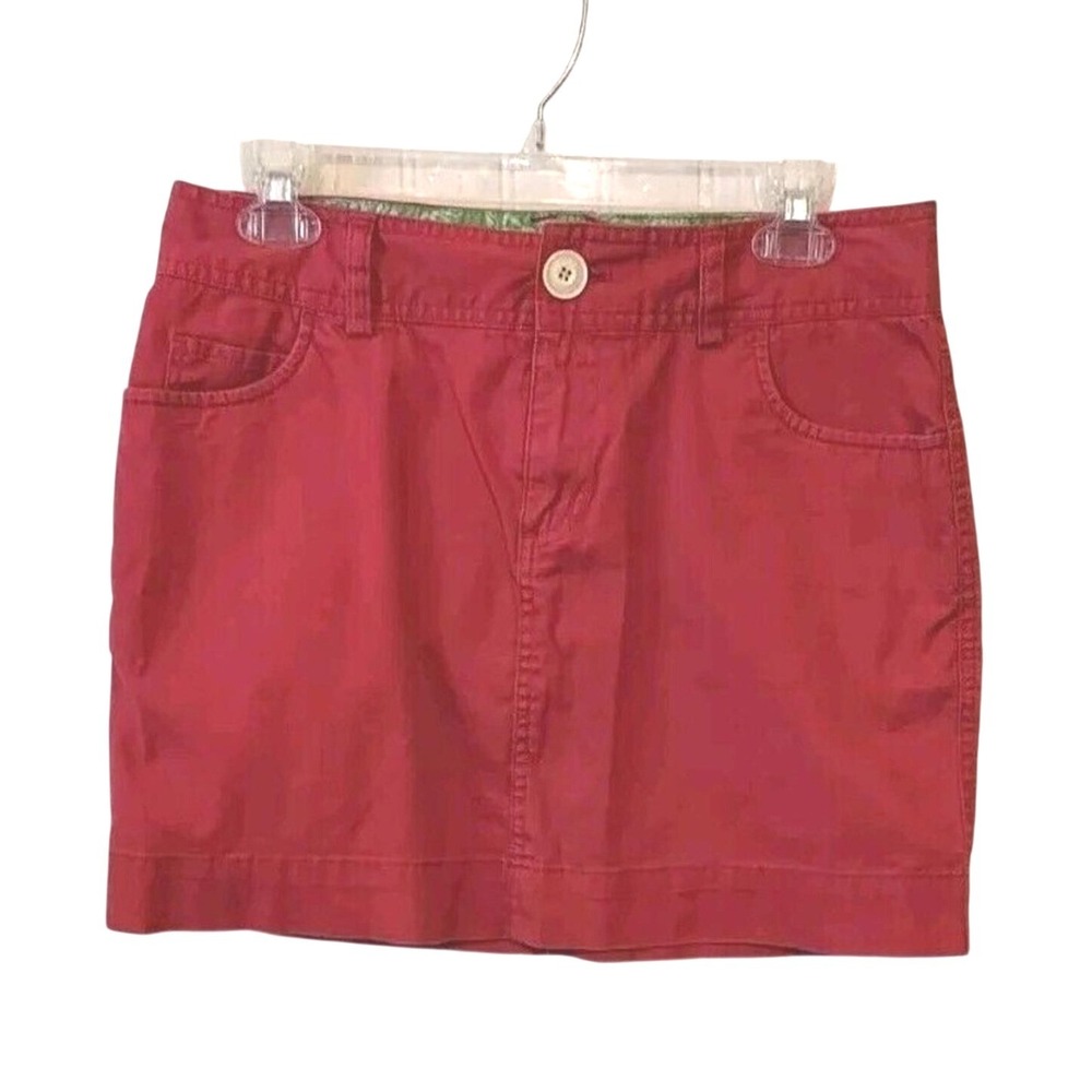 Vineyard Vines By Shep & Ian Womens Size 4 Cotton Pink Mini Skirt W/ Pockets